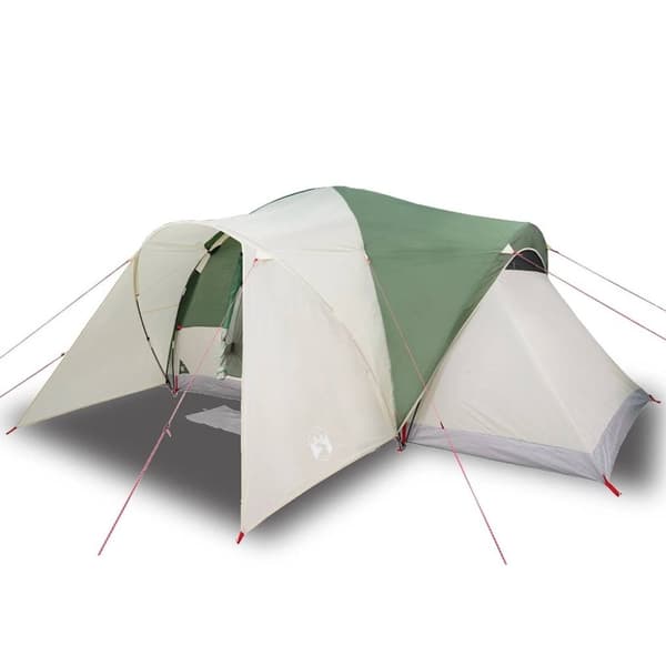 vidaXL Kuppeltelt for camping 6 personer grønn vanntett