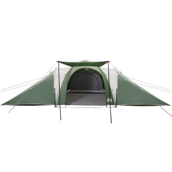 vidaXL Kuppeltelt for camping 6 personer grønn vanntett