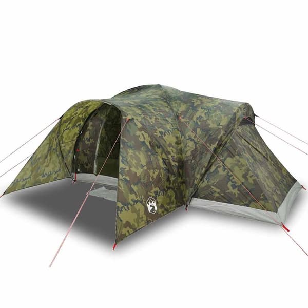 vidaXL Kuppeltelt for camping 6 personer kamuflasje vanntett