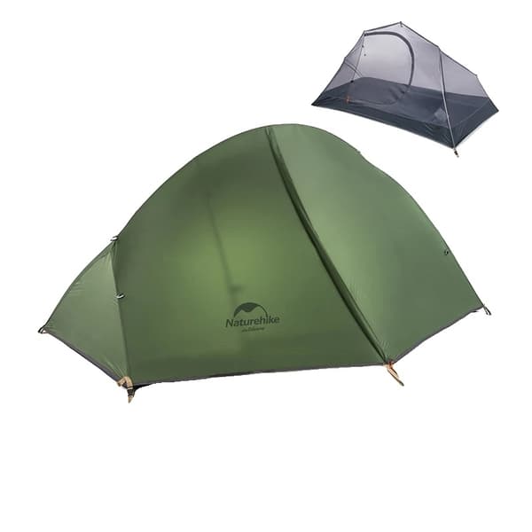 Ultralight Camping Telt, Vandtæt Nylon, 1-Person Kapacitet,1P - 20D - Grøn 1P - 20D - Green