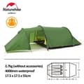 Miniatyrbild 2 av 2: Camping Tunnel Tält, Rymlig för 4 Personer, Hållbar Vattentät Design,3 Person - 20D