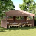 Miniatyrbild 1 av 9: Pop-Up hopfällbart partytält med 3 sidoväggar brun