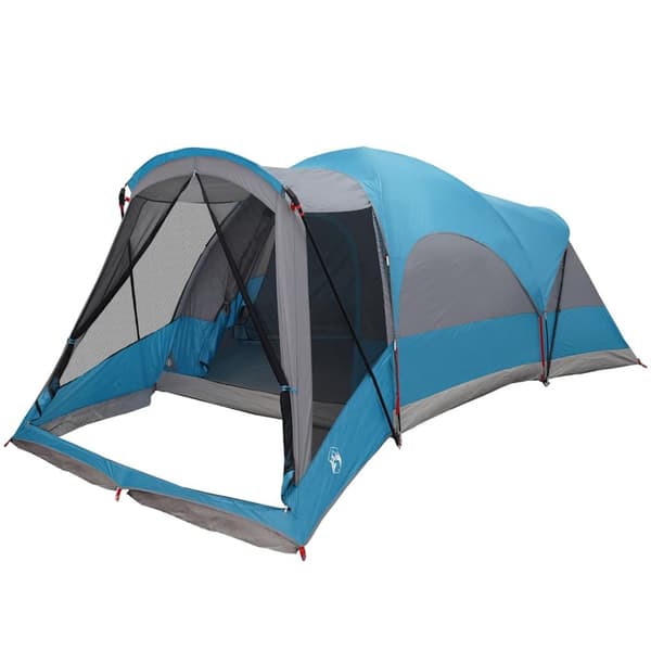 vidaXL Tunneltelt for camping 8 personer blå vanntett