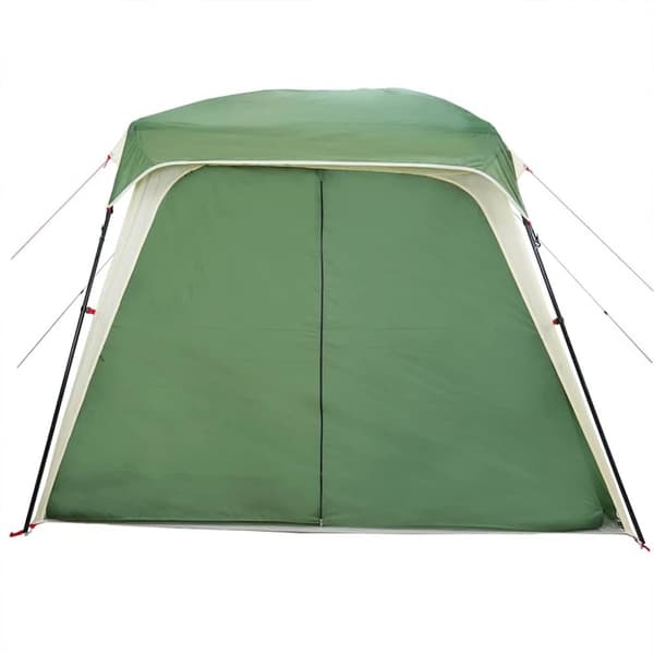 vidaXL 5-personers campingtelt med fortelt vandtæt kuppel grøn