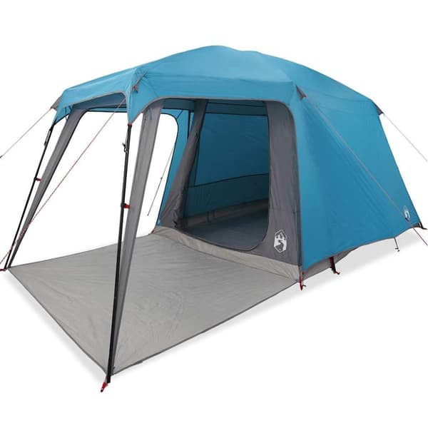 vidaXL Campingtelt med verandakuppel 5 personer blå vanntett