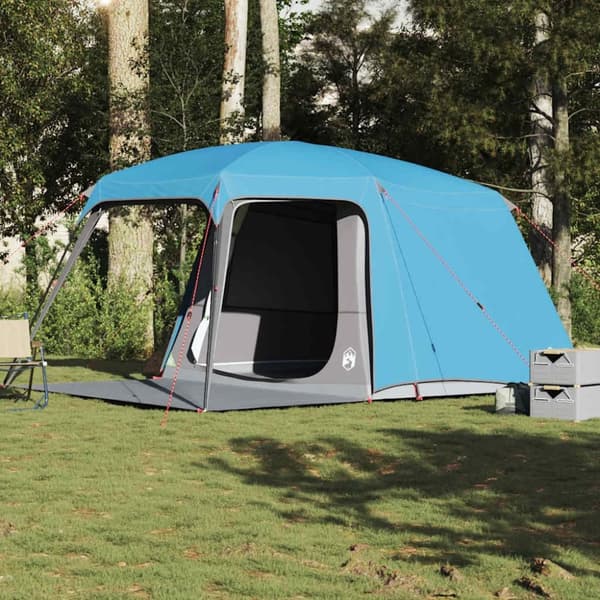 vidaXL Campingtelt med verandakuppel 5 personer blå vanntett
