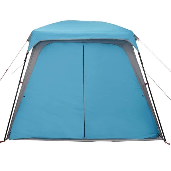 vidaXL 5-personers campingtelt med fortelt vandtæt kuppel blå