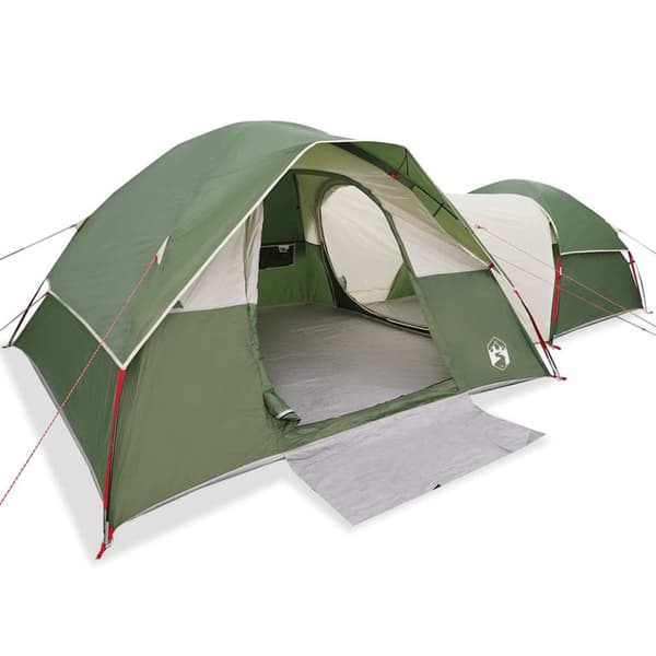 vidaXL 5-personers campingtelt vandtæt grøn