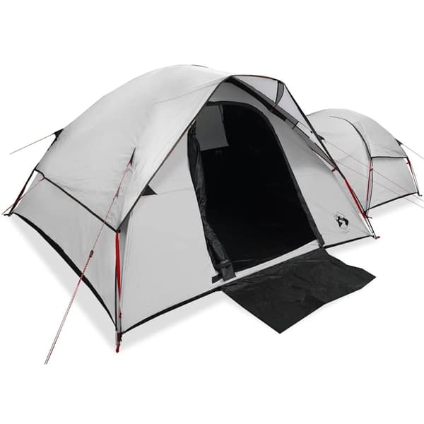 vidaXL Camping Teltta 5-hengen valkoinen pimennyskangas vedenpitävä