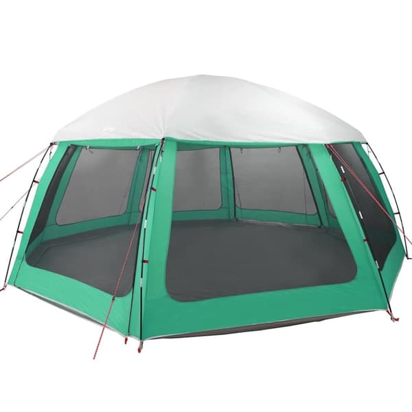 vidaXL Pooltält med avtagbara gylf- och nätväggar havsgrönt 612x612 cm