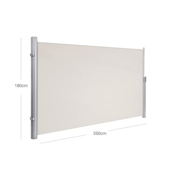 Sivukatos - sivurullan sokea - 180 x 350 cm (h x l) - beige