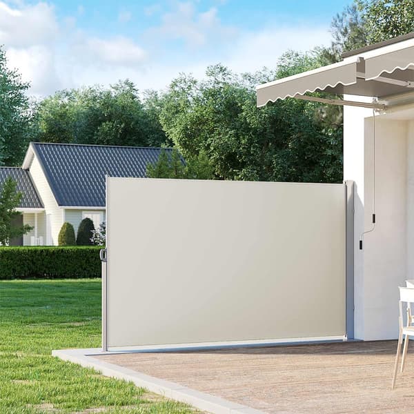 Sidans tak - Sunshade - Visa skydd - 200 x 350 cm - grädde