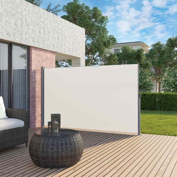 Sidans tak - Sunshade - Visa skydd - 200 x 350 cm - grädde