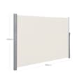 Miniatyrbillede 6 af 6: Side Canopy - Privatlivsskærm - Udvidelig - 200 x 400 cm - Beige