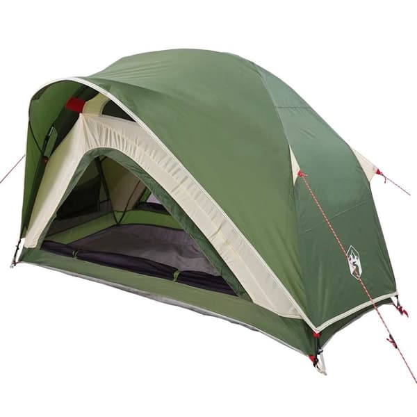 vidaXL Campingtält 1 person grön vattentätt