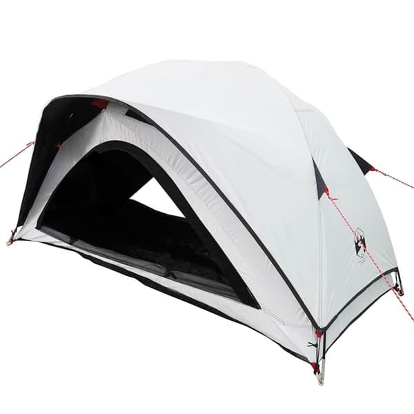 vidaXL Campingtelt for 1 personer hvit blendingsstoff vanntett