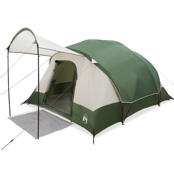 vidaXL 8-personers campingtelt vandtæt grøn