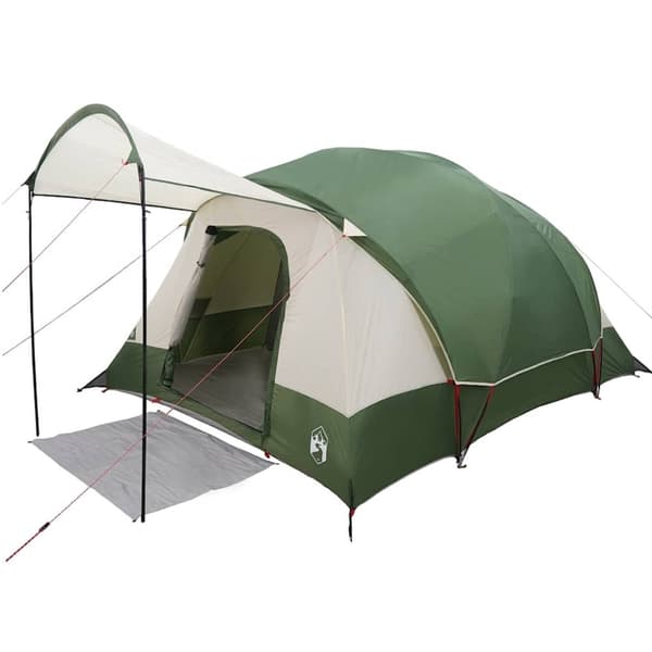 vidaXL 8-personers campingtelt vandtæt grøn