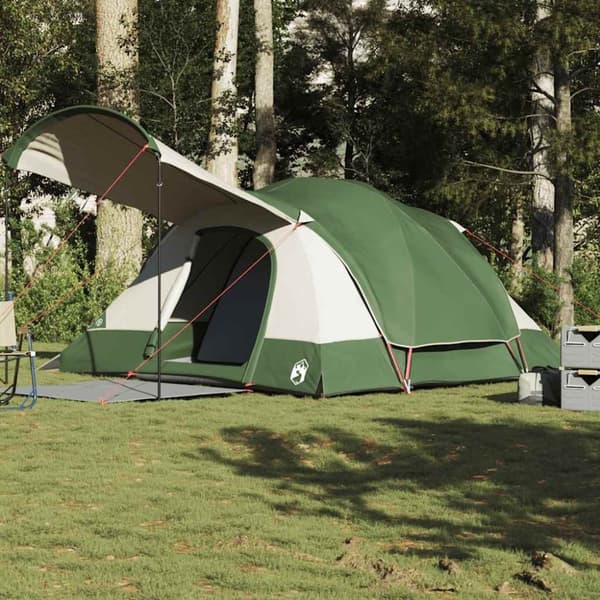 vidaXL 8-personers campingtelt vandtæt grøn