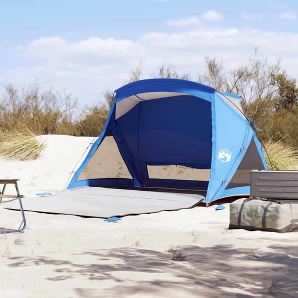 vidaXL Strandtelt 2 personer azurblå vanntett