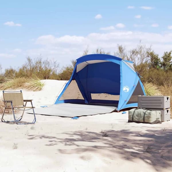 vidaXL Strandtelt 2 personer azurblå vanntett