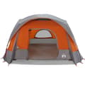 Miniatyrbild 6 av 11: vidaXL Familjetält 6 personer cabin grå och orange vattentätt