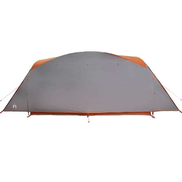 vidaXL 6-personers campingtelt vandtæt grå og orange