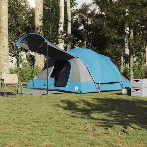 vidaXL 8-personers campingtelt vandtæt blå