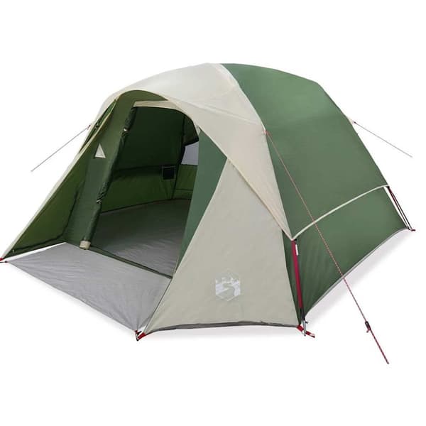 vidaXL Campingtält 4 personer grön vattentätt
