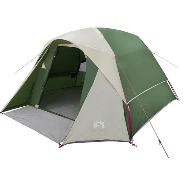 vidaXL Campingtält 4 personer grön vattentätt