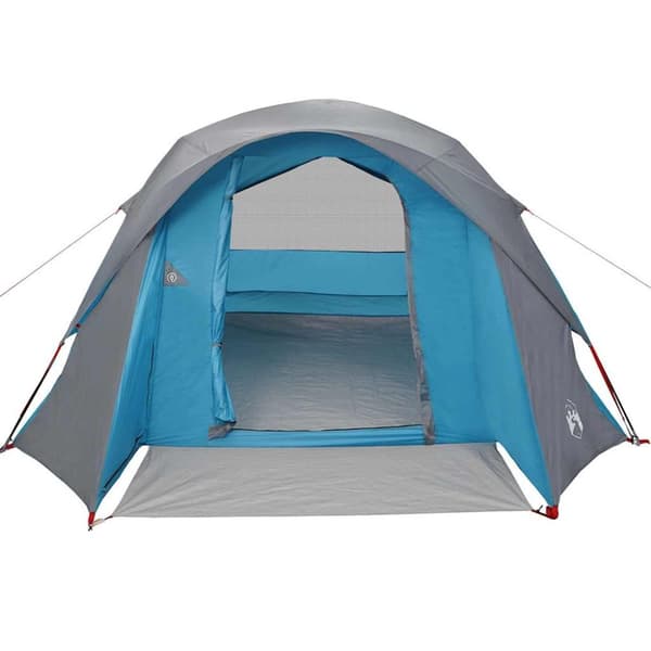 vidaXL Campingtelt 6 personer blå vanntett