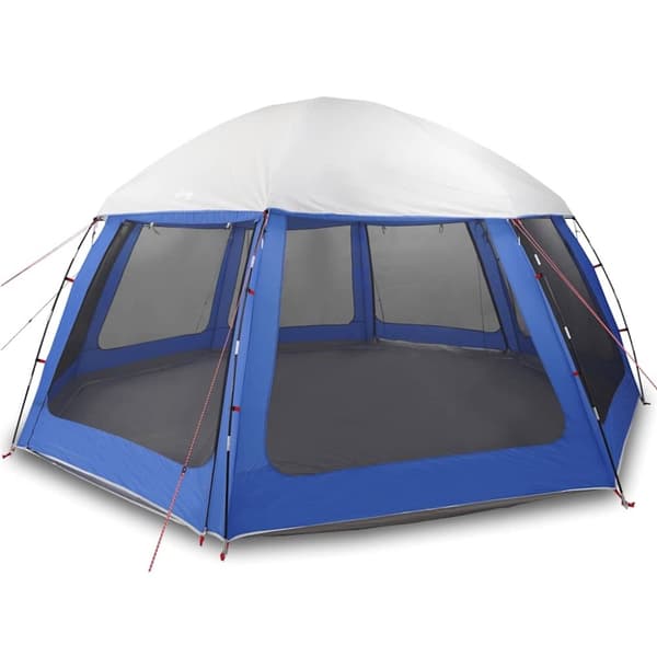 vidaXL pooltelt med aftagelig flue og netvægge 510x510 cm azurblå