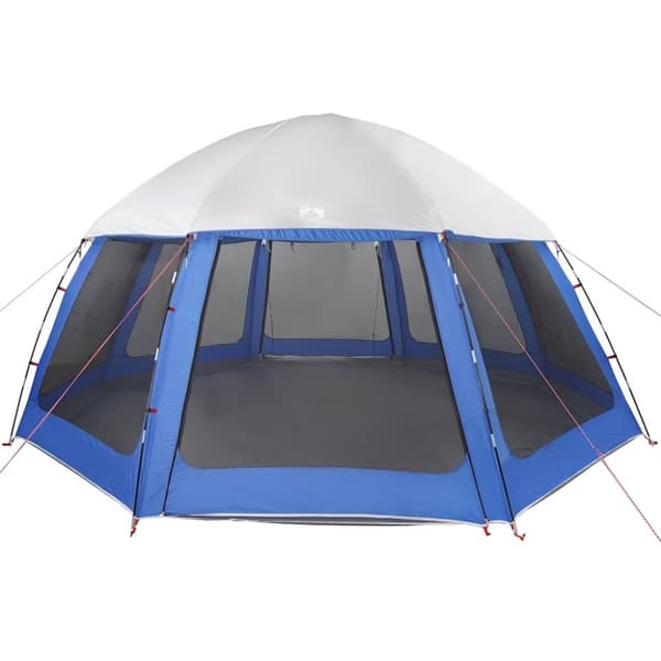 vidaXL pooltelt med aftagelig flue og netvægge 510x510 cm azurblå