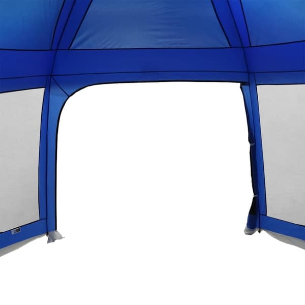vidaXL Pooltält med avtagbara gylf- och nätväggar azurblå 618x532 cm
