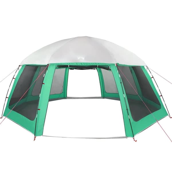 vidaXL pooltelt med aftagelig flue og netvægge 612x612 cm havgrøn