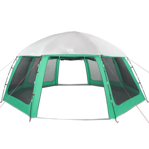 vidaXL pooltelt med aftagelig flue og netvægge 612x612 cm havgrøn