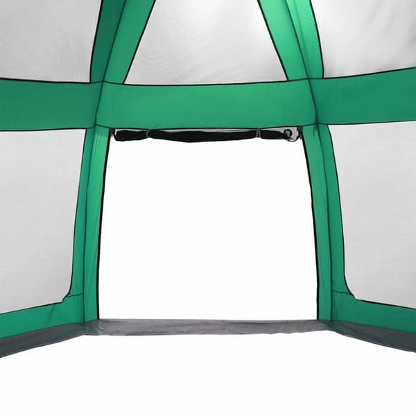 vidaXL pooltelt med aftagelig flue og netvægge 612x612 cm havgrøn