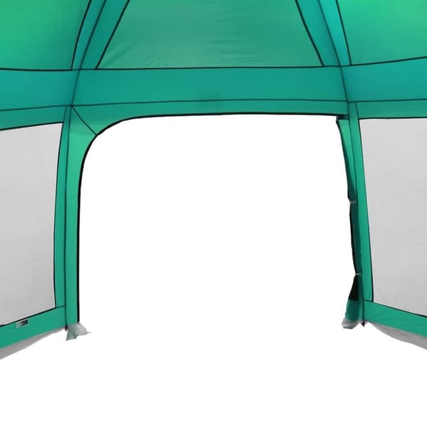 vidaXL Pooltält med avtagbara gylf- och nätväggar havsgrönt 512x458 cm