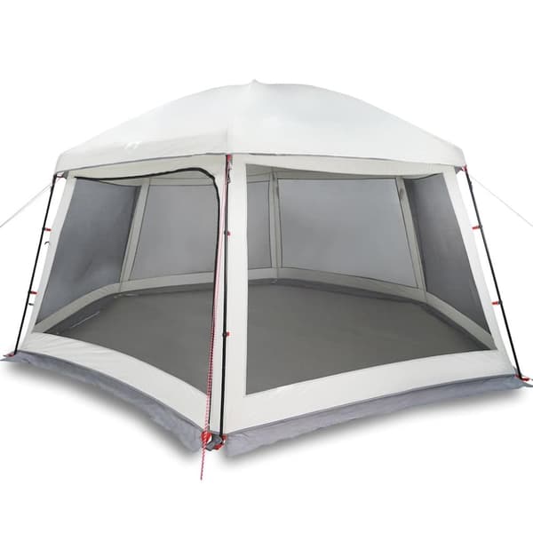 vidaXL pooltelt med aftagelig flue og netvægge 512x458 cm grå
