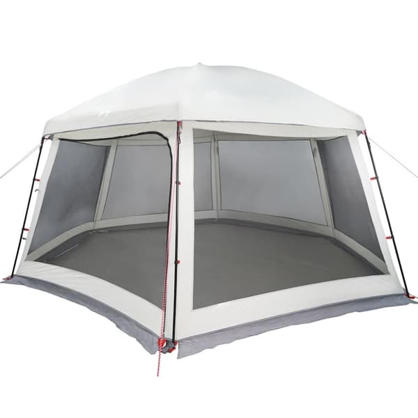 vidaXL pooltelt med aftagelig flue og netvægge 512x458 cm grå