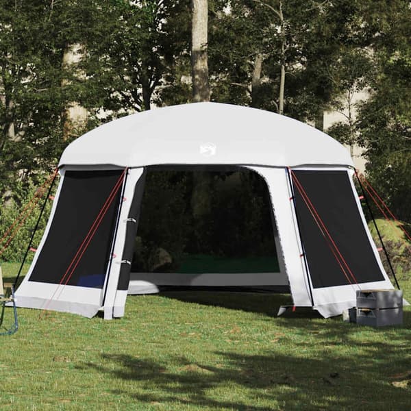 vidaXL pooltelt med aftagelig flue og netvægge 512x458 cm grå