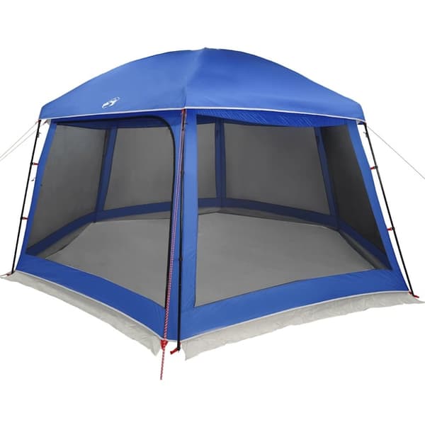 vidaXL pooltelt med aftagelig flue og netvægge 512x458 cm azurblå
