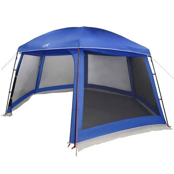 vidaXL pooltelt med aftagelig flue og netvægge 512x458 cm azurblå