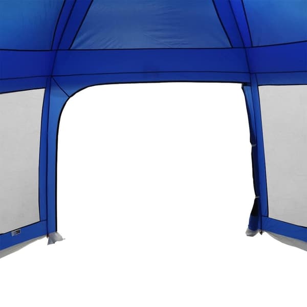 vidaXL pooltelt med aftagelig flue og netvægge 512x458 cm azurblå
