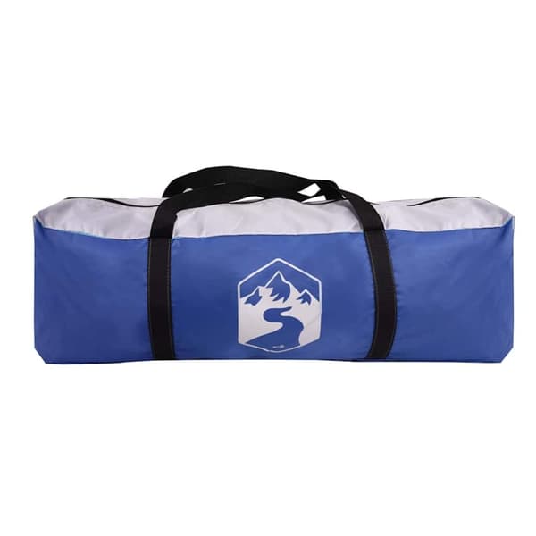 vidaXL pooltelt med aftagelig flue og netvægge 512x458 cm azurblå