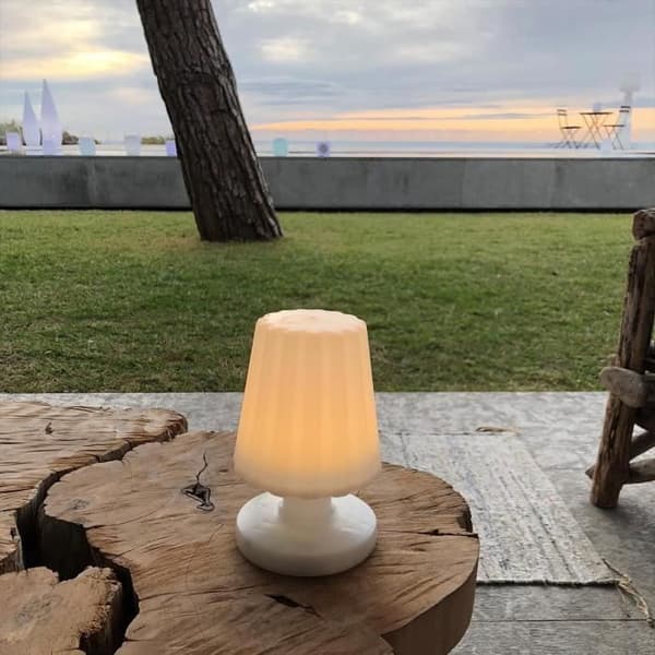 Mini trådlös bordslampa - LUMISKY - LADY MINI - H22 cm - Uppladdningsbar - Varmvit LED