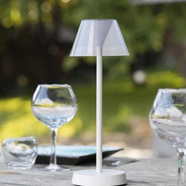 Sladdlös bordslampa - LUMISKY - BEVERLY WHITE - H34 cm - varmvit LED