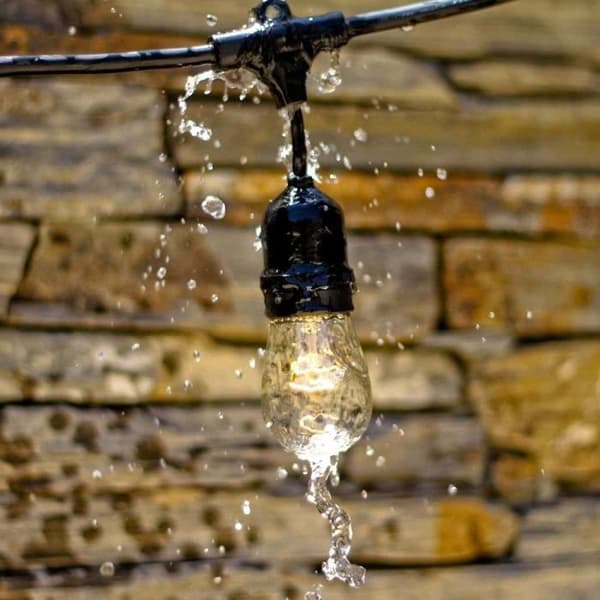Utomhusljusgirlang - LUMISKY - MAFY 20 LIGHT - 10 m - 20 vintage glödlampor - E27 - varmvit LED