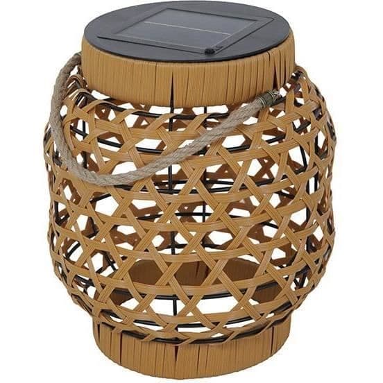 Dekorativ solcellslykta - LUMISKY - CAPRI SMALL - H32 cm - Polyeten - Varmvit LED