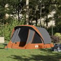 Miniatyrbild 1 av 2: Campingtält 4 personer grå och orange vattentätt